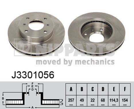 Disc frana J3301056 NIPPARTS - Frana disc Disc frana J3301056 NIPPARTS - Frana disc