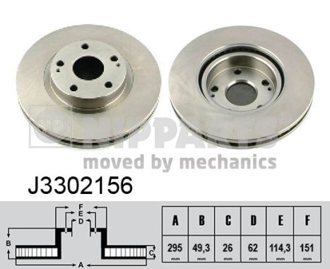 Disc frana J3302156 NIPPARTS - Disc frana Disc frana J3302156 NIPPARTS - Disc frana