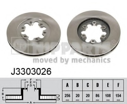 Disc frana J3303026 NIPPARTS - Frana disc