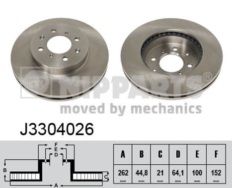 Disc frana J3304026 NIPPARTS - Disc frana