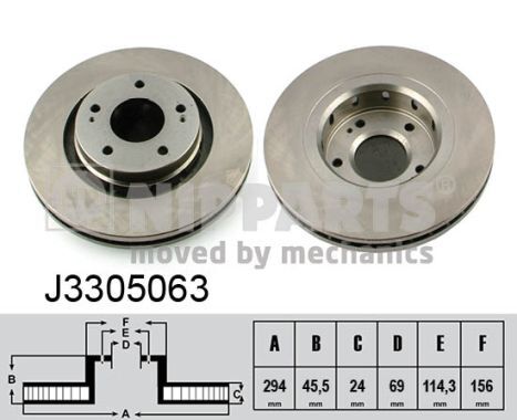 Disc frana J3305063 NIPPARTS - Disc frana