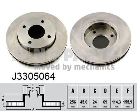 Disc frana J3305064 NIPPARTS - Disc frana
