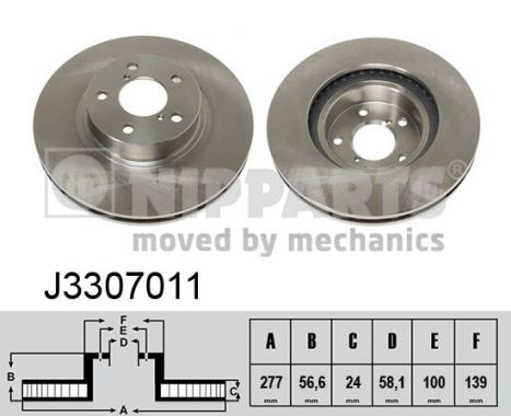 Disc frana J3307011 NIPPARTS - Disc frana Disc frana J3307011 NIPPARTS - Disc frana