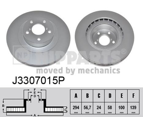 Disc frana J3307015P NIPPARTS - Disc frana