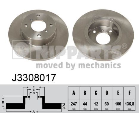 Disc frana J3308017 NIPPARTS - Frana disc