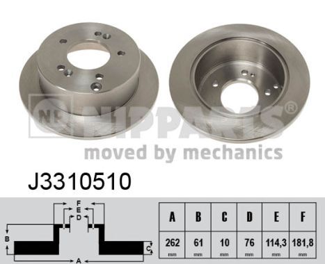 Disc frana J3310510 NIPPARTS - Frana disc Disc frana J3310510 NIPPARTS - Frana disc