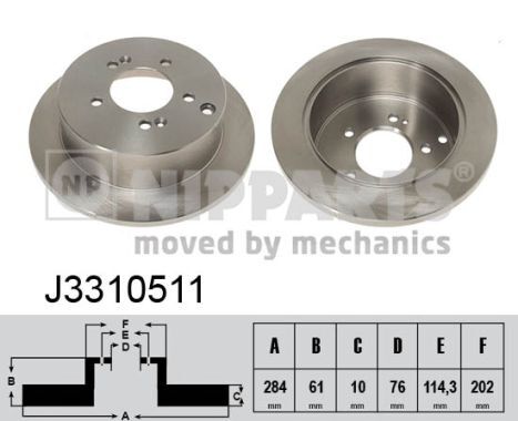 Disc frana J3310511 NIPPARTS - Frana disc Disc frana J3310511 NIPPARTS - Frana disc