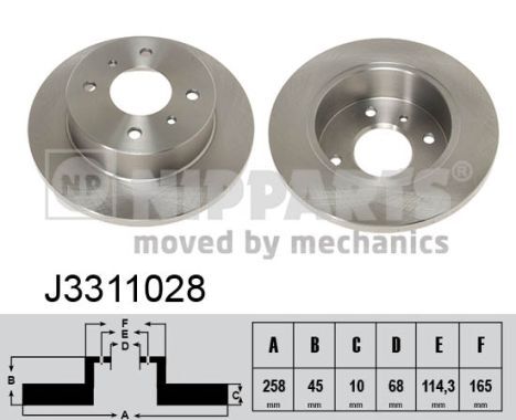 Disc frana J3311028 NIPPARTS - Frana disc Disc frana J3311028 NIPPARTS - Frana disc