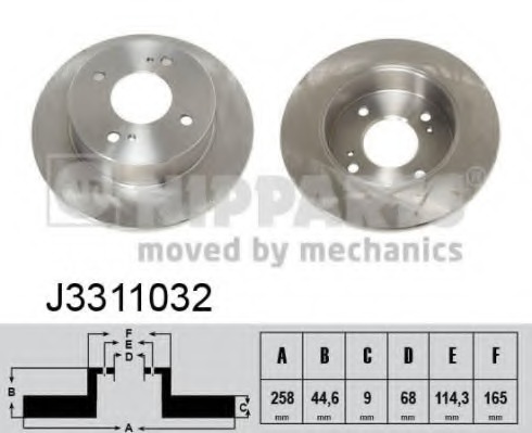 Disc frana J3311032 NIPPARTS - Frana disc Disc frana J3311032 NIPPARTS - Frana disc