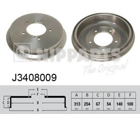 Tambur frana J3408009 NIPPARTS - Tambur frana Tambur frana J3408009 NIPPARTS - Tambur frana