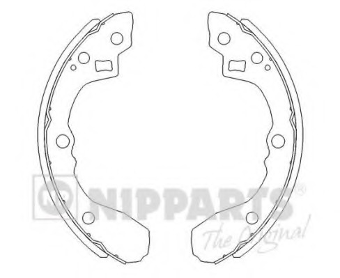 Set saboti frana J3500321 NIPPARTS - Frana tambur Set saboti frana J3500321 NIPPARTS - Frana tambur