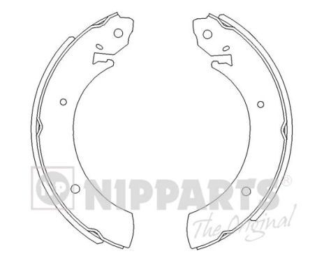 Set saboti frana J3500502 NIPPARTS - Material frictiune sabot frana/ sabot frana Set saboti frana J3500502 NIPPARTS - Material frictiune sabot frana/ sabot frana