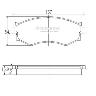 set placute frana,frana disc J3601042 NIPPARTS - Frana disc set placute frana,frana disc J3601042 NIPPARTS - Frana disc