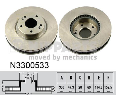 Disc frana N3300533 NIPPARTS - Frana disc Disc frana N3300533 NIPPARTS - Frana disc