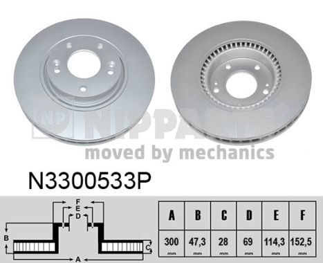 Disc frana N3300533P NIPPARTS - Frana disc Disc frana N3300533P NIPPARTS - Frana disc