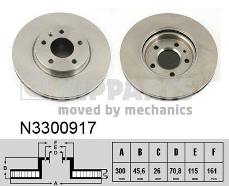 Disc frana N3300917 NIPPARTS - Disc frana Disc frana N3300917 NIPPARTS - Disc frana