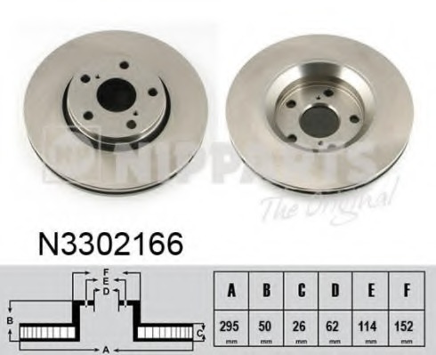 Disc frana N3302166 NIPPARTS - Disc frana Disc frana N3302166 NIPPARTS - Disc frana