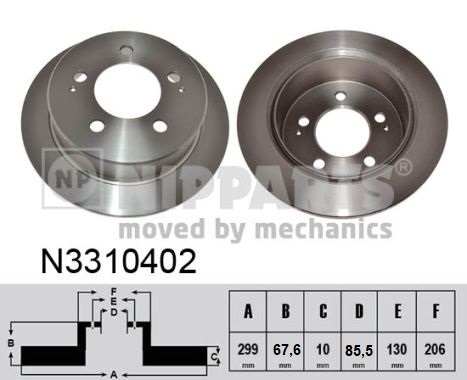 Disc frana N3310402 NIPPARTS - Frana disc