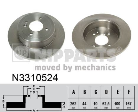 Disc frana N3310524 NIPPARTS - Disc frana