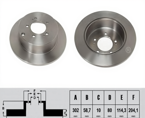 Disc frana N3315033 NIPPARTS - Disc frana