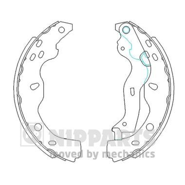 Set saboti frana N3508029 NIPPARTS - Material frictiune sabot frana/ sabot frana Set saboti frana N3508029 NIPPARTS - Material frictiune sabot frana/ sabot frana
