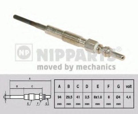 Bujie incandescenta N5710900 NIPPARTS - Bujie incandescenta Bujie incandescenta N5710900 NIPPARTS - Bujie incandescenta