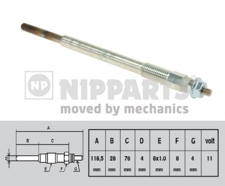 Bujie incandescenta N5713014 NIPPARTS - Bujie incandescenta Bujie incandescenta N5713014 NIPPARTS - Bujie incandescenta