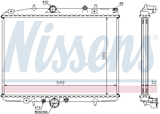 Radiator, racire motor 61292A NISSENS - Radiator apa/piese Radiator, racire motor 61292A NISSENS - Radiator apa/piese