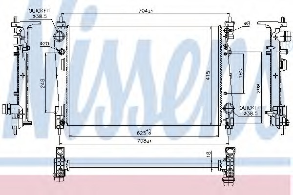 Radiator, racire motor 617864 NISSENS - Radiator apa/piese Radiator, racire motor 617864 NISSENS - Radiator apa/piese