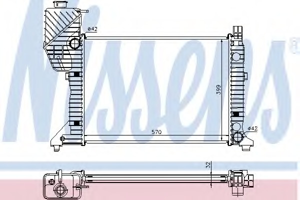 Radiator, racire motor 62687A NISSENS - Radiator apa/piese Radiator, racire motor 62687A NISSENS - Radiator apa/piese