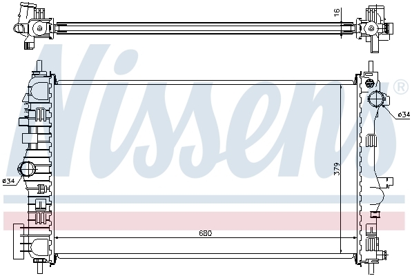 Radiator, racire motor 630712 NISSENS - Radiator apa/piese Radiator, racire motor 630712 NISSENS - Radiator apa/piese