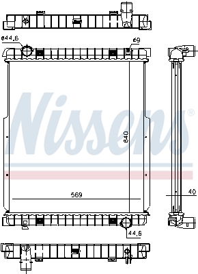 Radiator, racire motor 63332 NISSENS - Radiator apa/piese Radiator, racire motor 63332 NISSENS - Radiator apa/piese