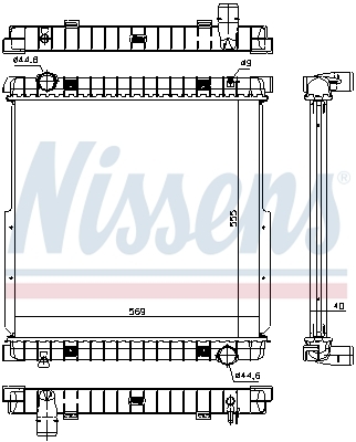 Radiator, racire motor 63333 NISSENS - Radiator apa/piese Radiator, racire motor 63333 NISSENS - Radiator apa/piese
