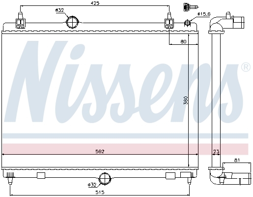 Radiator, racire motor 636008 NISSENS - Radiator apa/piese Radiator, racire motor 636008 NISSENS - Radiator apa/piese