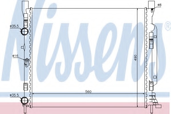 Radiator, racire motor 637623 NISSENS - Radiator apa/piese Radiator, racire motor 637623 NISSENS - Radiator apa/piese