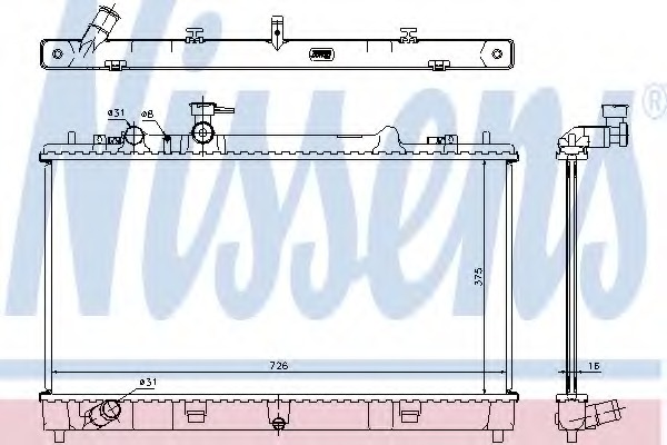 Radiator, racire motor 68507 NISSENS - Radiator apa/piese Radiator, racire motor 68507 NISSENS - Radiator apa/piese