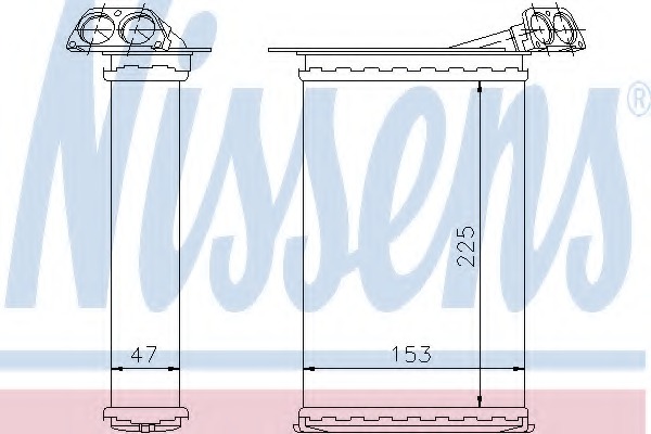 Schimbator caldura, incalzire habitaclu 70503 NISSENS - Radiator incalzire interior
