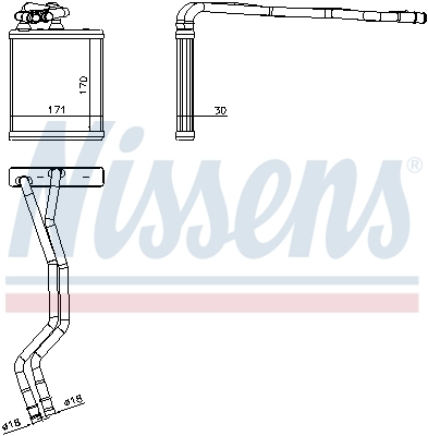 Schimbator caldura, incalzire habitaclu 71771 NISSENS - Schimbator caldura Schimbator caldura, incalzire habitaclu 71771 NISSENS - Schimbator caldura