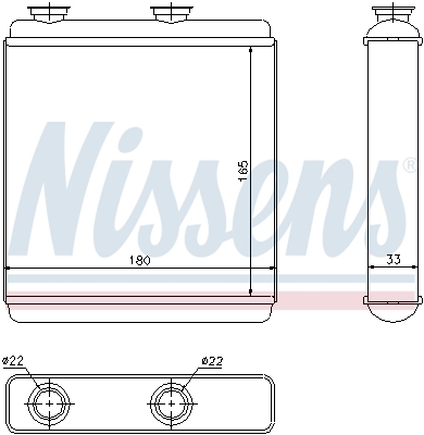 Schimbator caldura, incalzire habitaclu 72663 NISSENS - Radiator incalzire interior Schimbator caldura, incalzire habitaclu 72663 NISSENS - Radiator incalzire interior