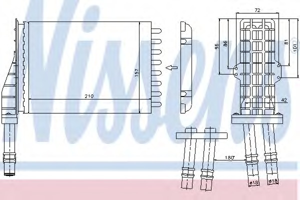 Schimbator caldura, incalzire habitaclu 73258 NISSENS - Schimbator caldura Schimbator caldura, incalzire habitaclu 73258 NISSENS - Schimbator caldura