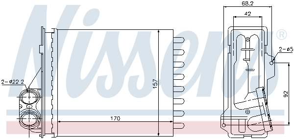 Schimbator caldura, incalzire habitaclu 76512 NISSENS - Radiator incalzire interior Schimbator caldura, incalzire habitaclu 76512 NISSENS - Radiator incalzire interior