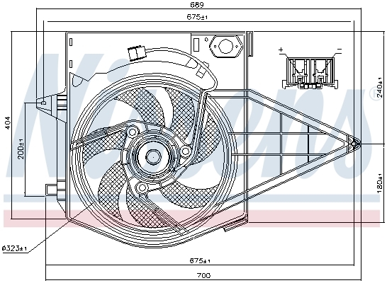 Ventilator, radiator 85003 NISSENS - Ventilator radiator