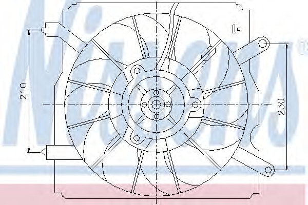 Ventilator, radiator 85033 NISSENS - Gmv (electroventilator ) Ventilator, radiator 85033 NISSENS - Gmv (electroventilator )