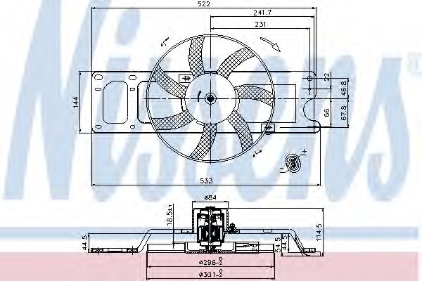 Ventilator, radiator 85251 NISSENS - Gmv (electroventilator ) Ventilator, radiator 85251 NISSENS - Gmv (electroventilator )