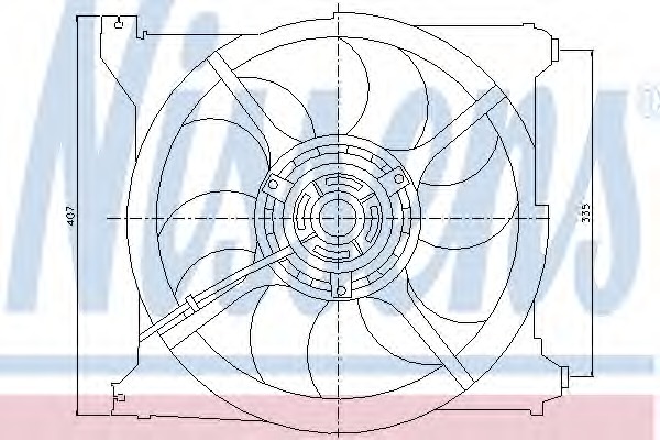 Ventilator, radiator 85265 NISSENS - Gmv (electroventilator ) Ventilator, radiator 85265 NISSENS - Gmv (electroventilator )