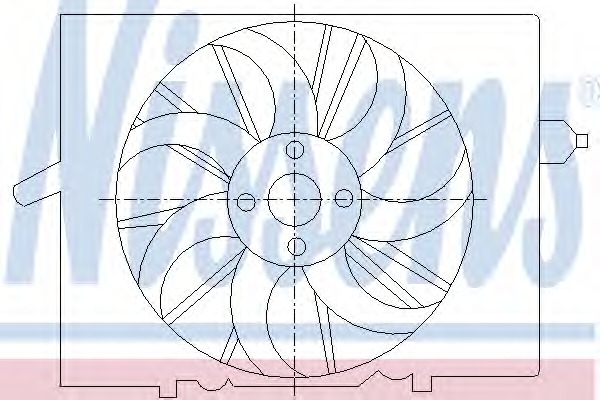 Ventilator, radiator 85291 NISSENS - Ventilator radiator