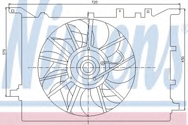 Ventilator, radiator 85405 NISSENS - Gmv (electroventilator ) Ventilator, radiator 85405 NISSENS - Gmv (electroventilator )