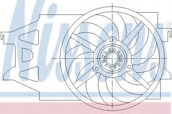 Ventilator, radiator 85488 NISSENS - Gmv (electroventilator ) Ventilator, radiator 85488 NISSENS - Gmv (electroventilator )