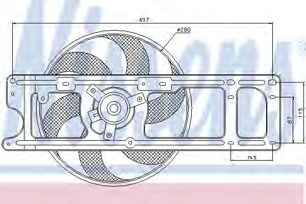Ventilator, radiator 85597 NISSENS - Gmv (electroventilator ) Ventilator, radiator 85597 NISSENS - Gmv (electroventilator )