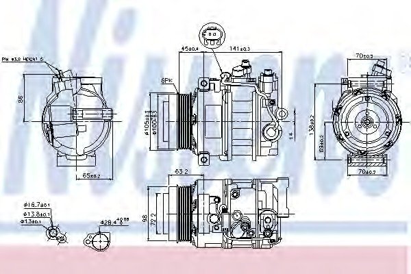 Compresor, climatizare 89033 NISSENS - Compresor/piese Compresor, climatizare 89033 NISSENS - Compresor/piese